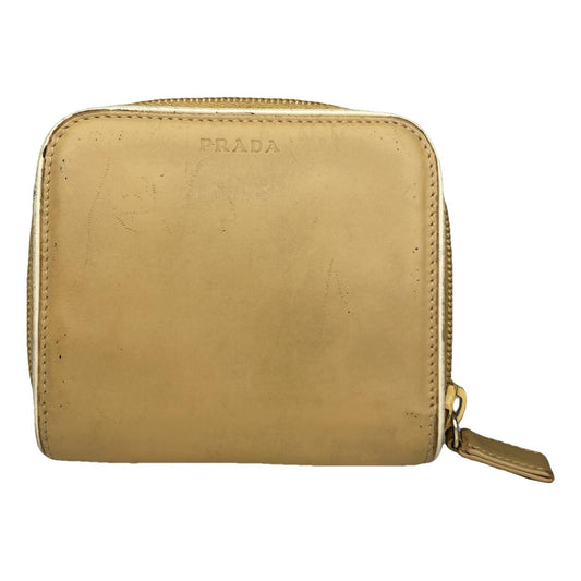 Prada Beige Leather Wallet image 1
