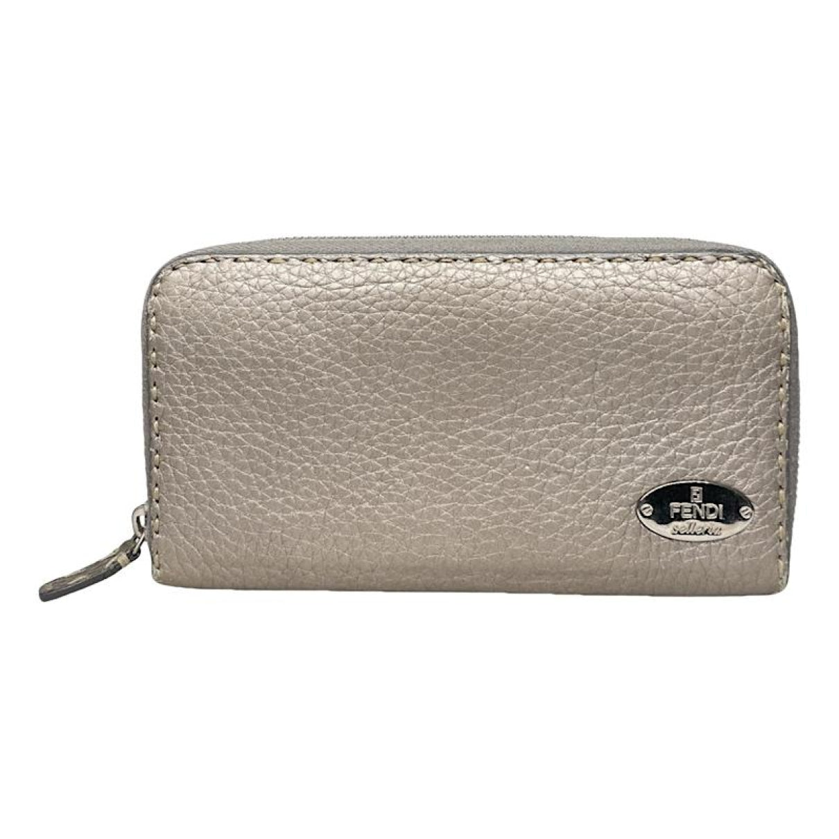 Fendi Silver Leather Wallet image 1