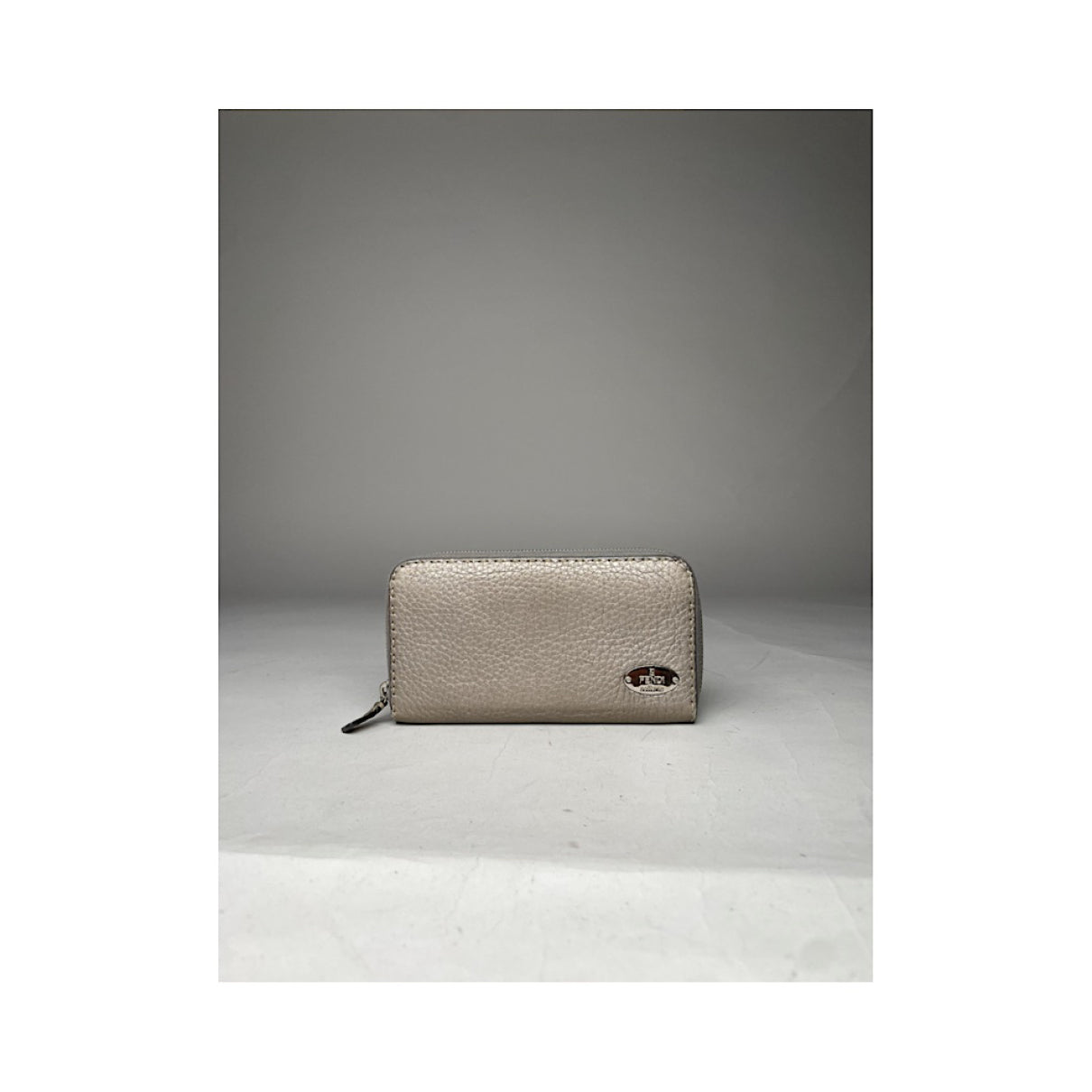 Fendi Silver Leather Wallet image 2
