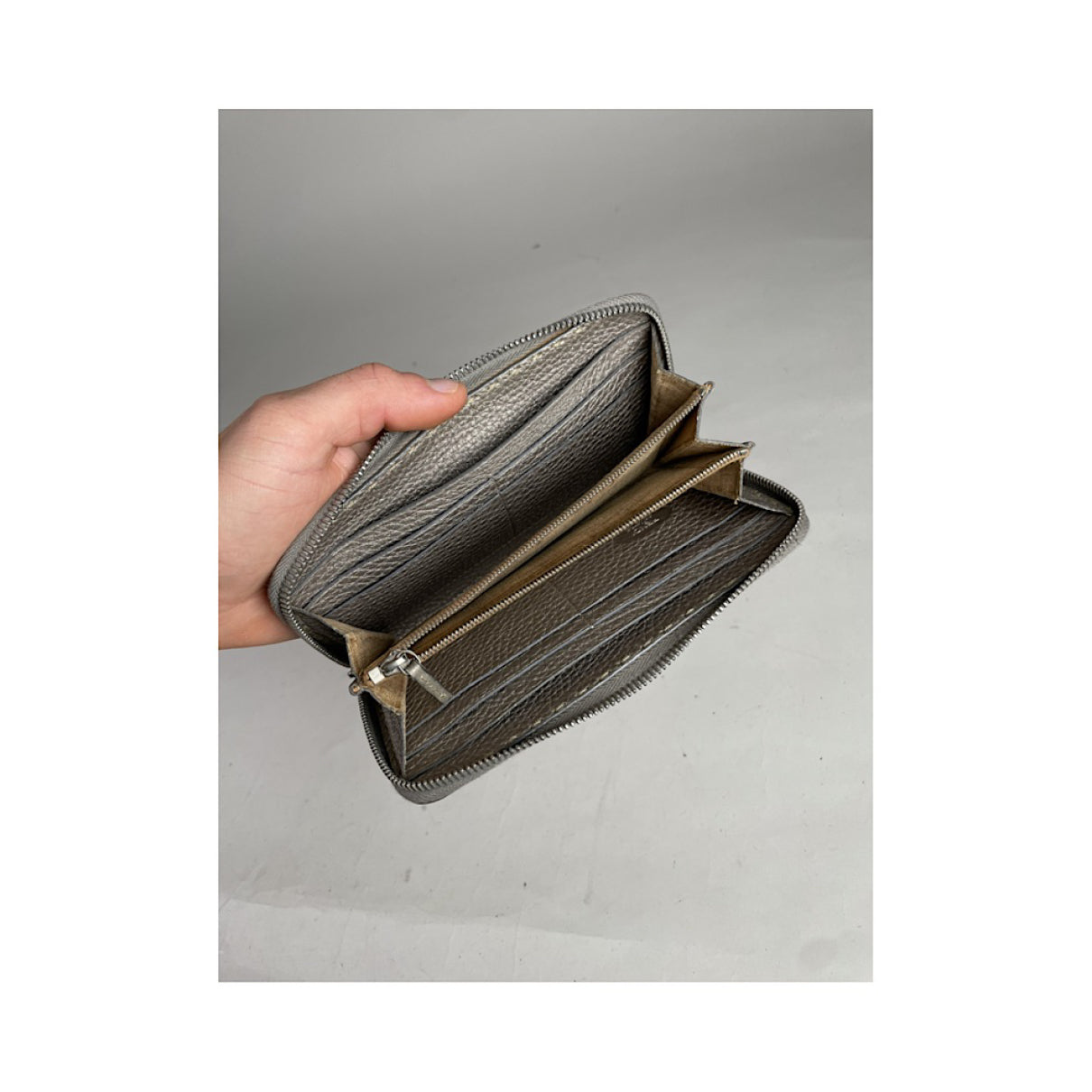 Fendi Silver Leather Wallet image 4