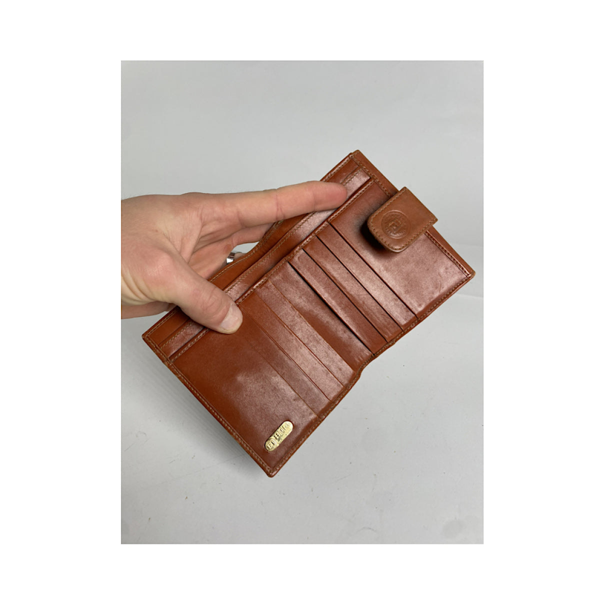 Fendi Baguette Black Leather Wallet image 2