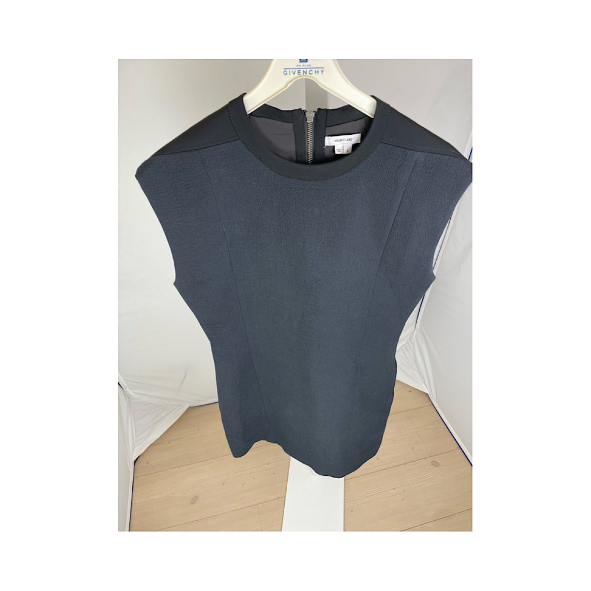 Helmut Lang Navy Wool Dresse image 3