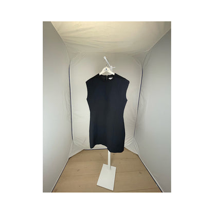 Helmut Lang Navy Wool Dresse image 5