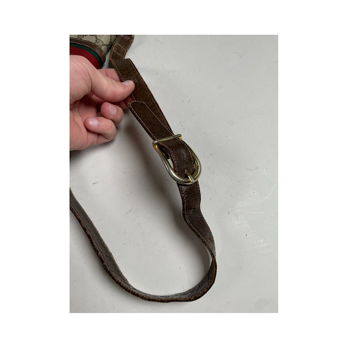 Gucci Ophidia Dome Grey Leather Handbag image 5