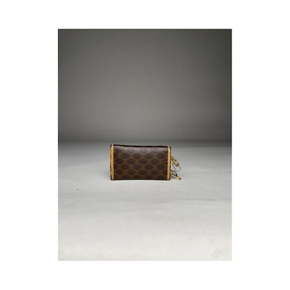 Celine Triomphe Beige Leather Wallet image 2