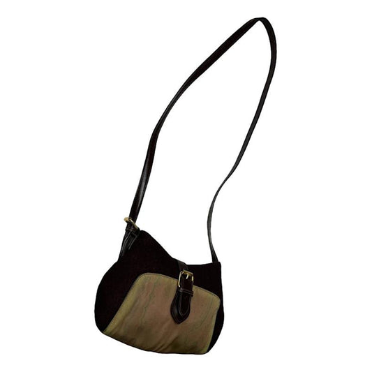 Etro Green Wool Handbag image 1