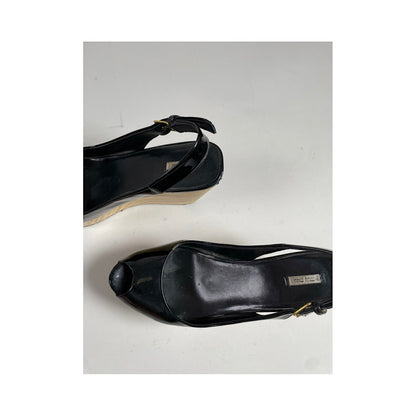 Miu Miu Black Patent Leather Heel image 2