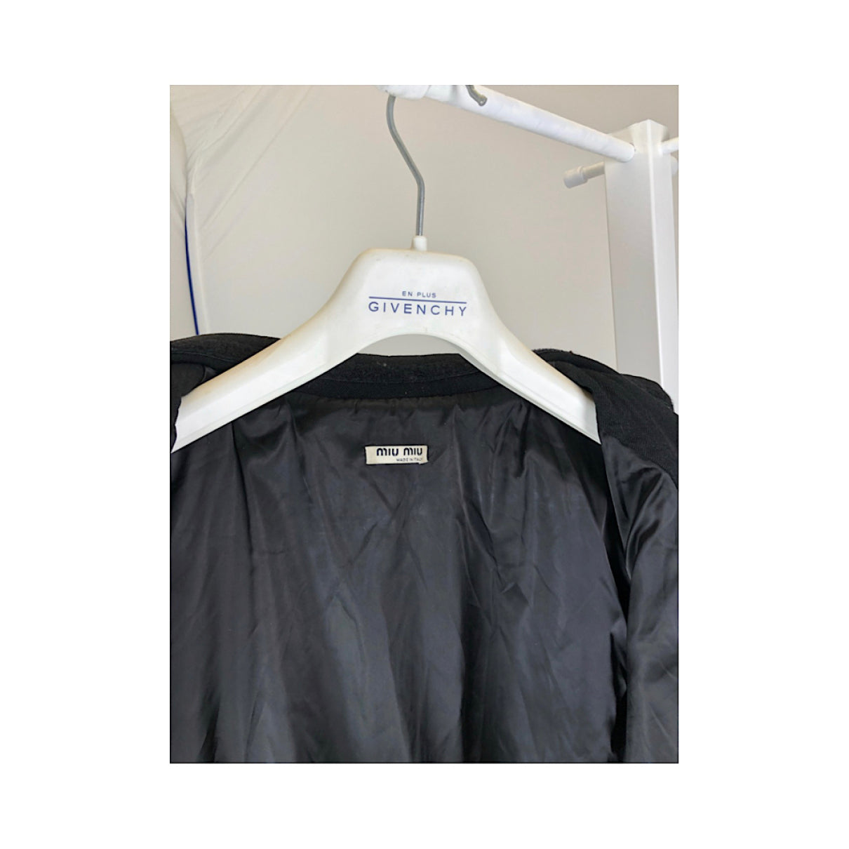 Miu Miu Black Cotton Coat image 2