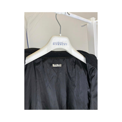 Miu Miu Black Cotton Coat image 2