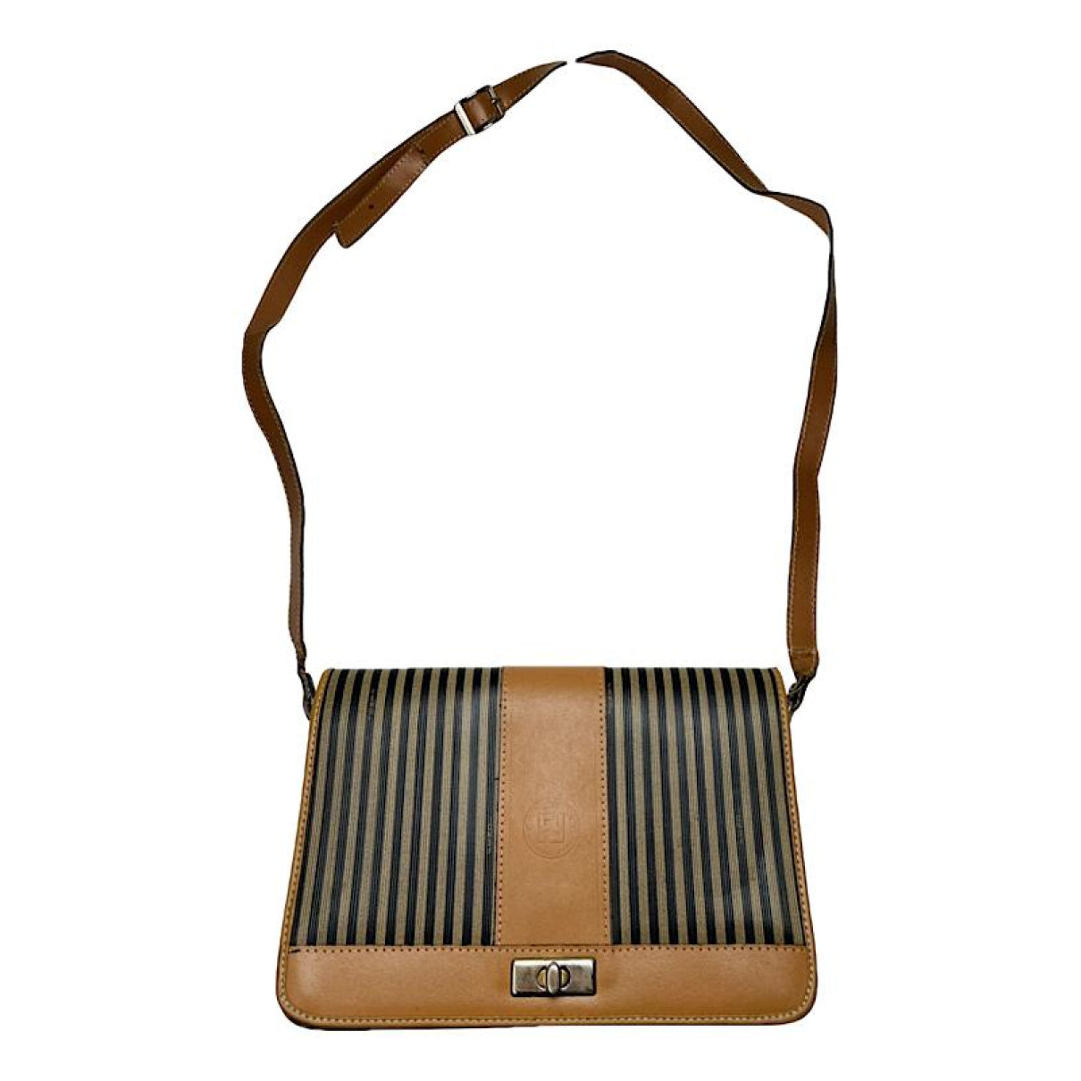 Fendi Baguette Brown Leather Handbag image 1