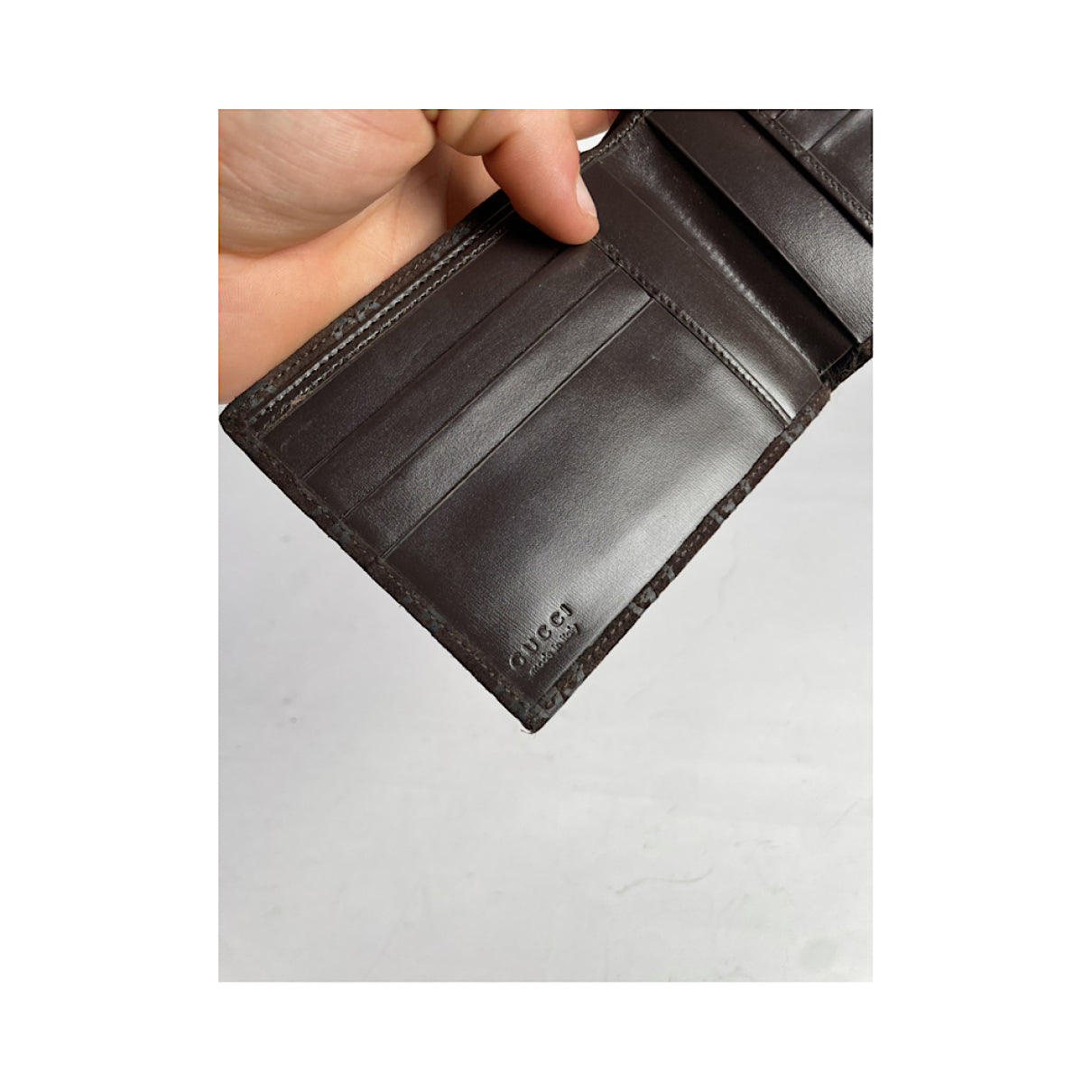 Gucci Zumi Brown Leather Purse image 5