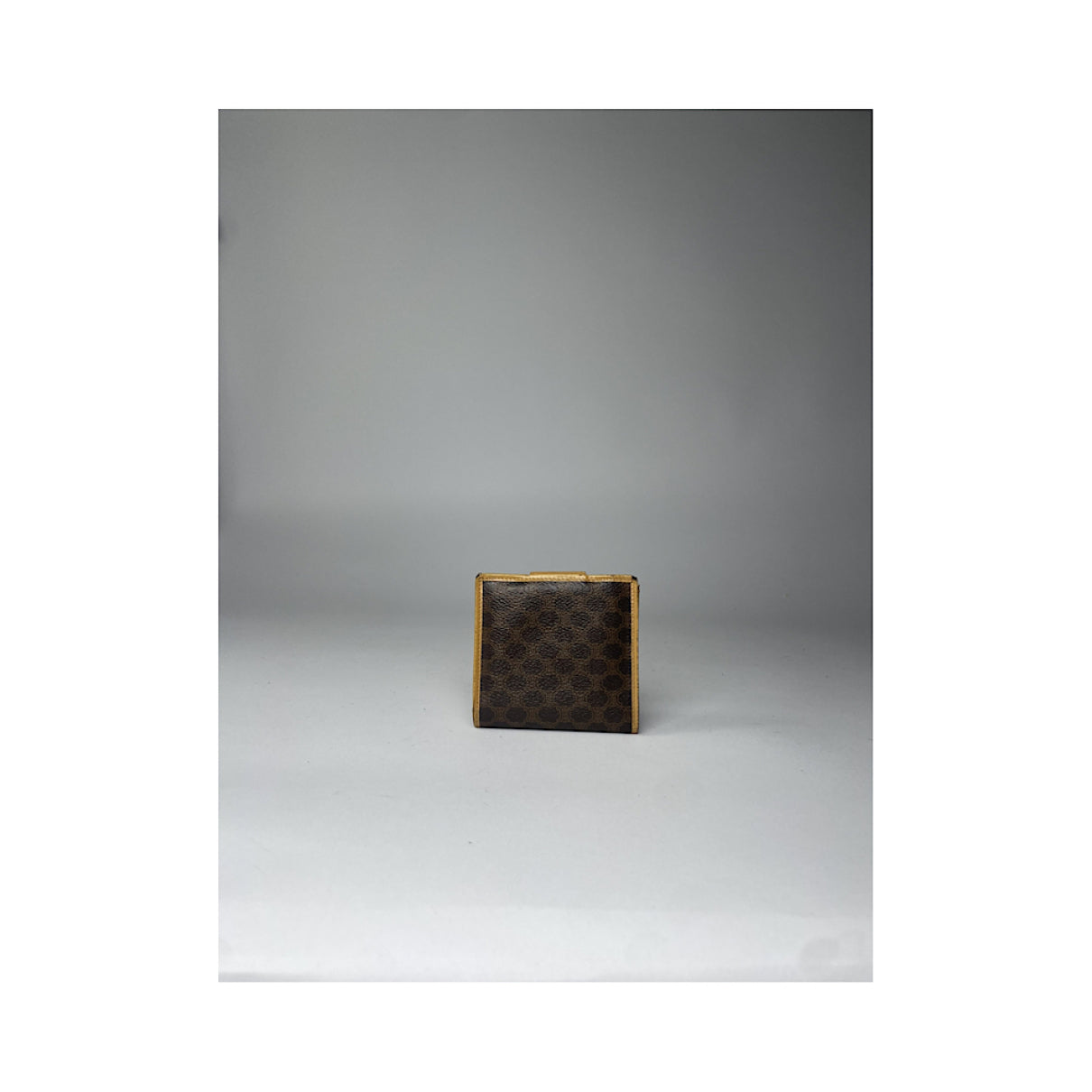 Celine Triomphe Brown Leather Wallet image 2