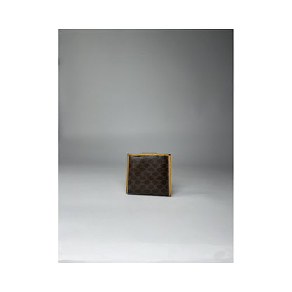 Celine Triomphe Brown Leather Wallet image 2