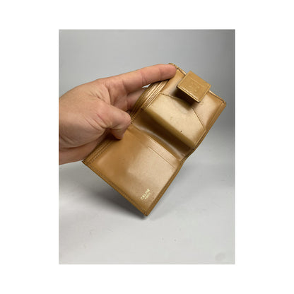Celine Triomphe Brown Leather Wallet image 3