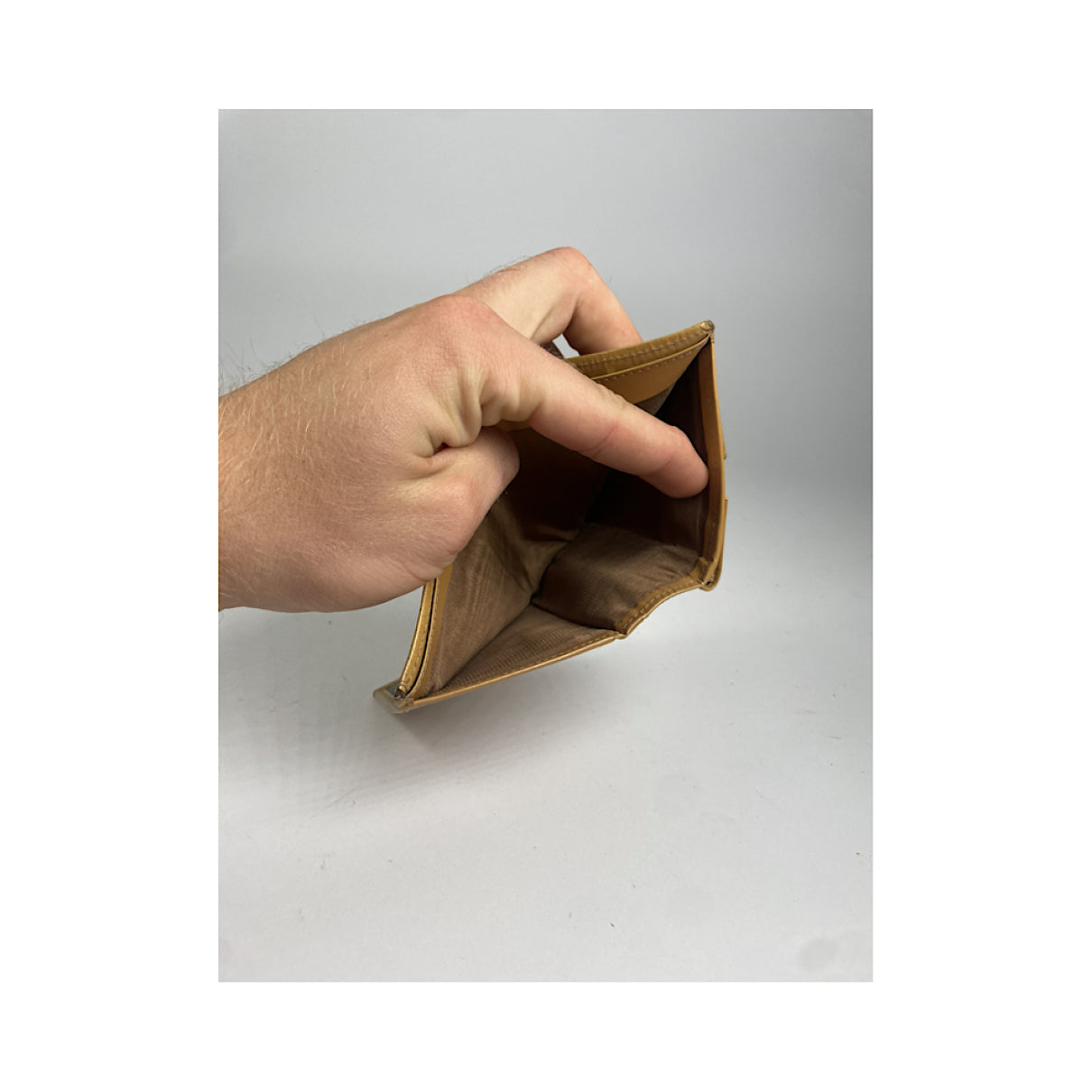 Celine Triomphe Brown Leather Wallet image 5