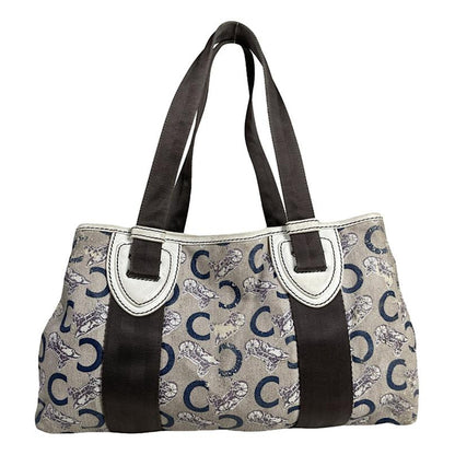 Celine Cabas White Leather Handbag image 1