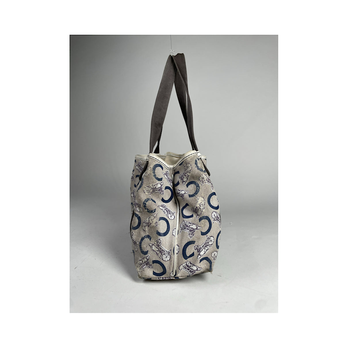 Celine Cabas White Leather Handbag image 3