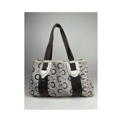 Celine Cabas White Leather Handbag image 4
