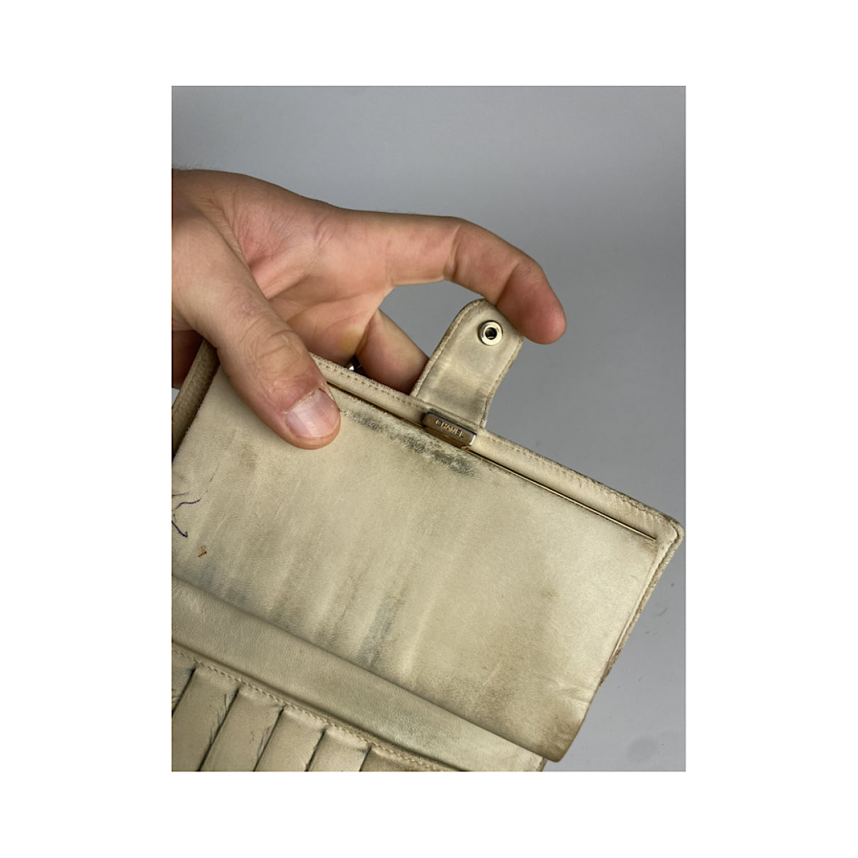 Chanel Cambon Beige Leather Wallet image 4