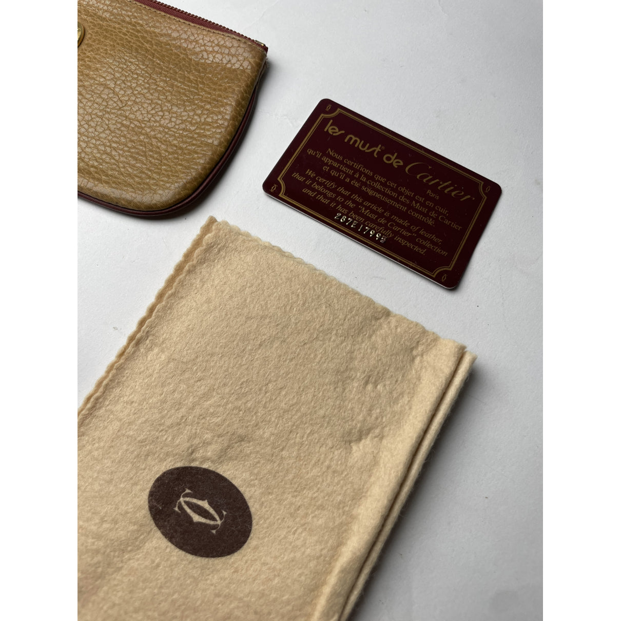 Cartier Beige Leather Handbag image 2