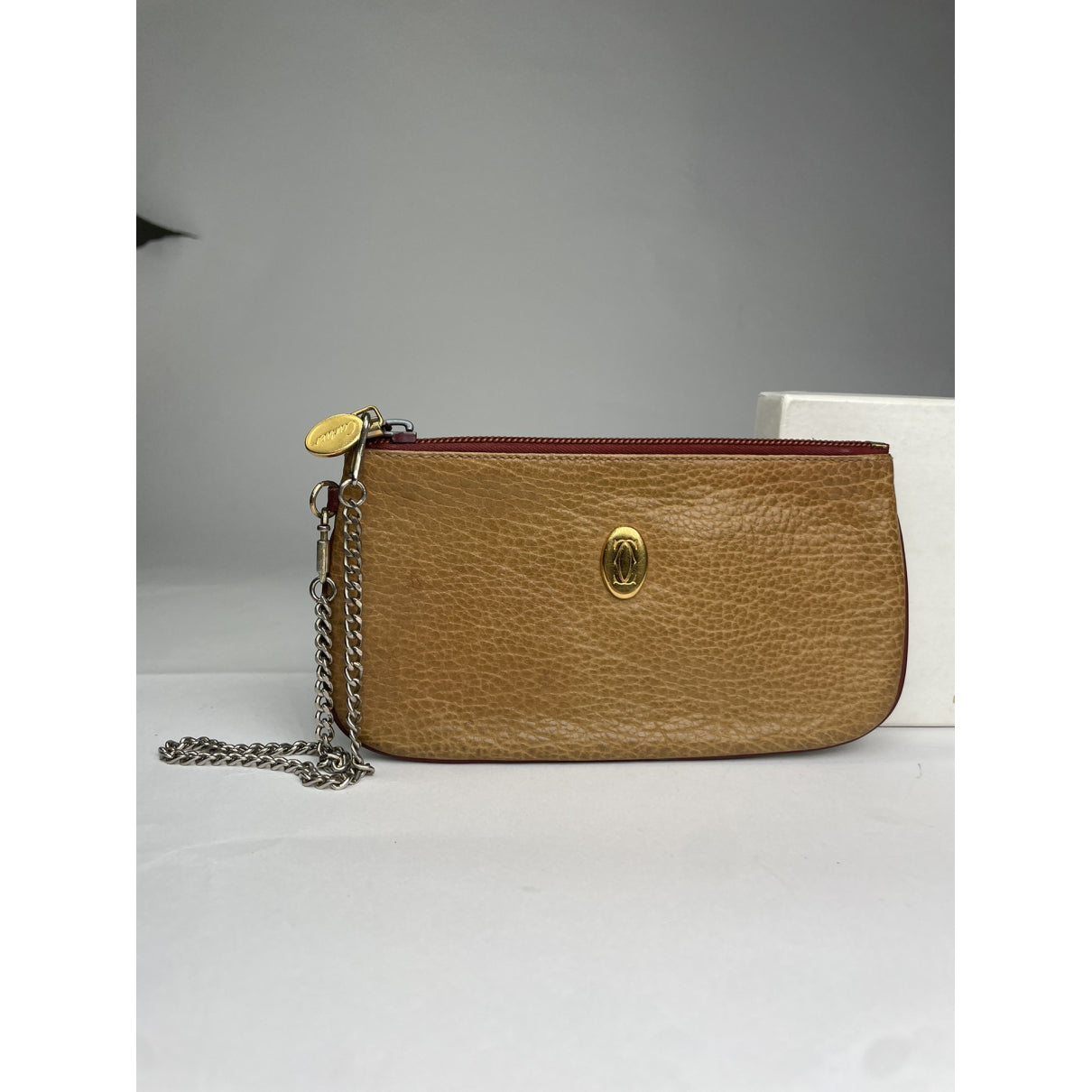 Cartier Beige Leather Handbag image 3