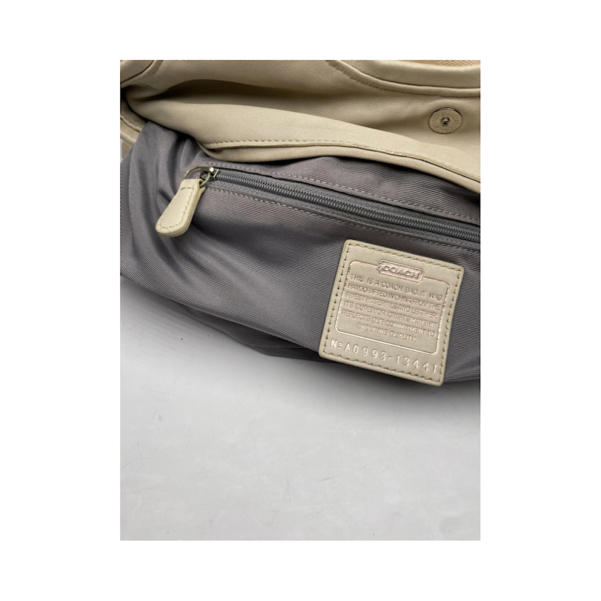 Coach Madison Phoebe White Leather Handbag image 4