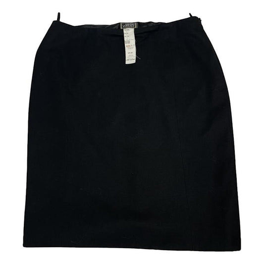 Gianni Versace Black Wool Skirt image 1