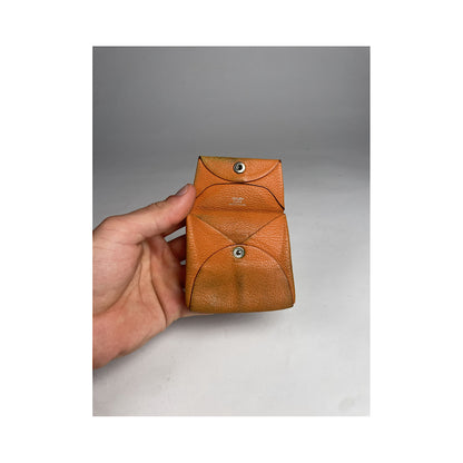 Hermès Orange Leather Purse image 3