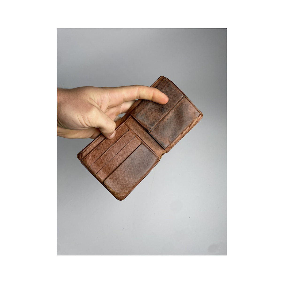 Louis Vuitton Brown Leather Purse image 4