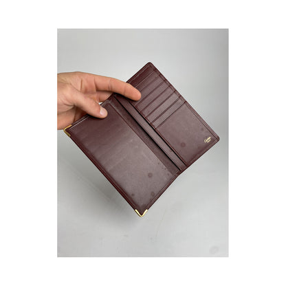 Cartier Burgundy Patent Leather Purse image 3