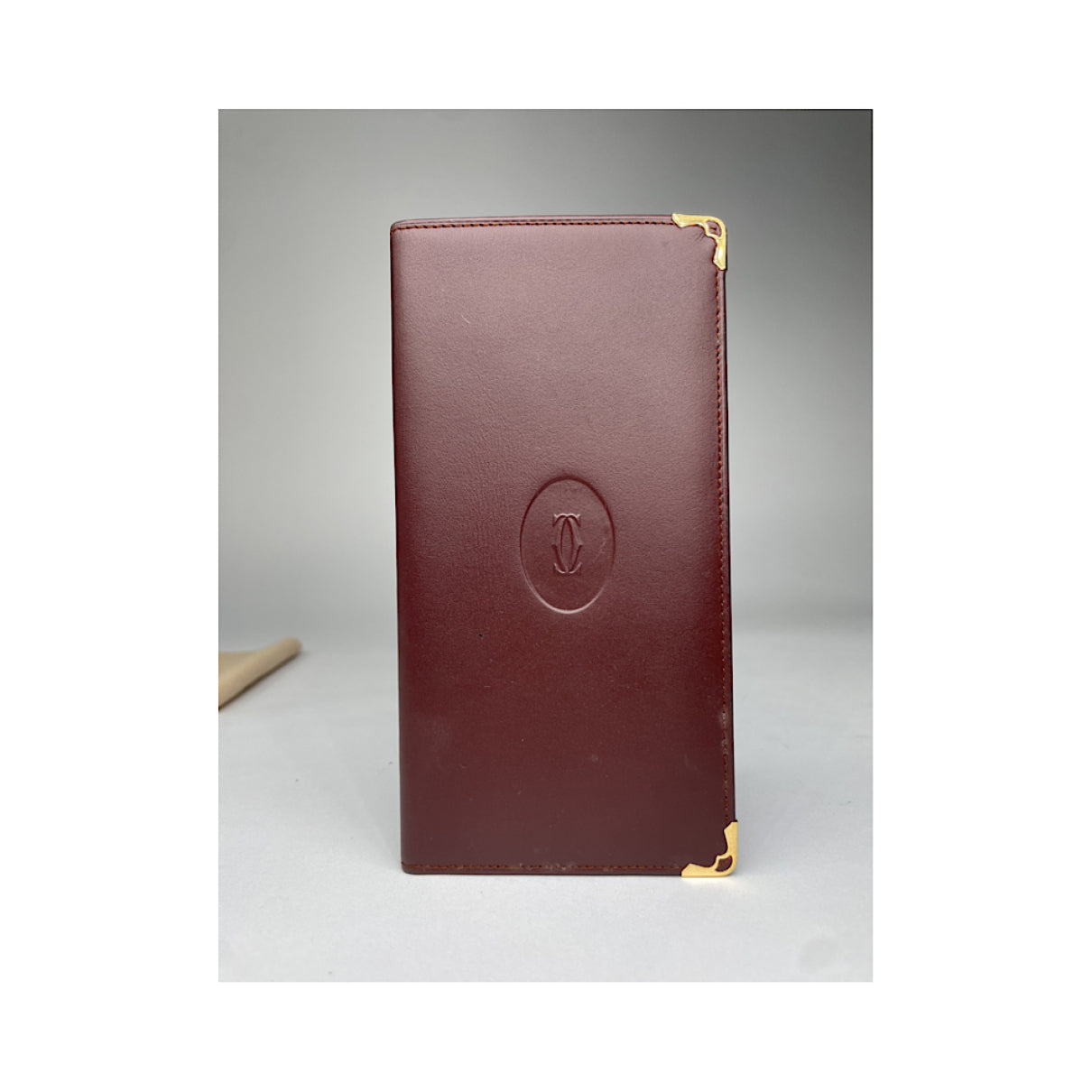 Cartier Burgundy Patent Leather Purse image 5