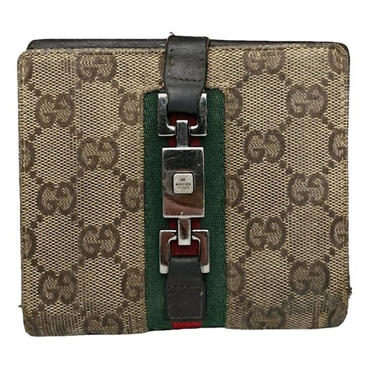 Gucci Jackie Vintage Beige Leather Wallet image 1