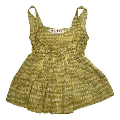 Marni Yellow Cotton Dresse image 1