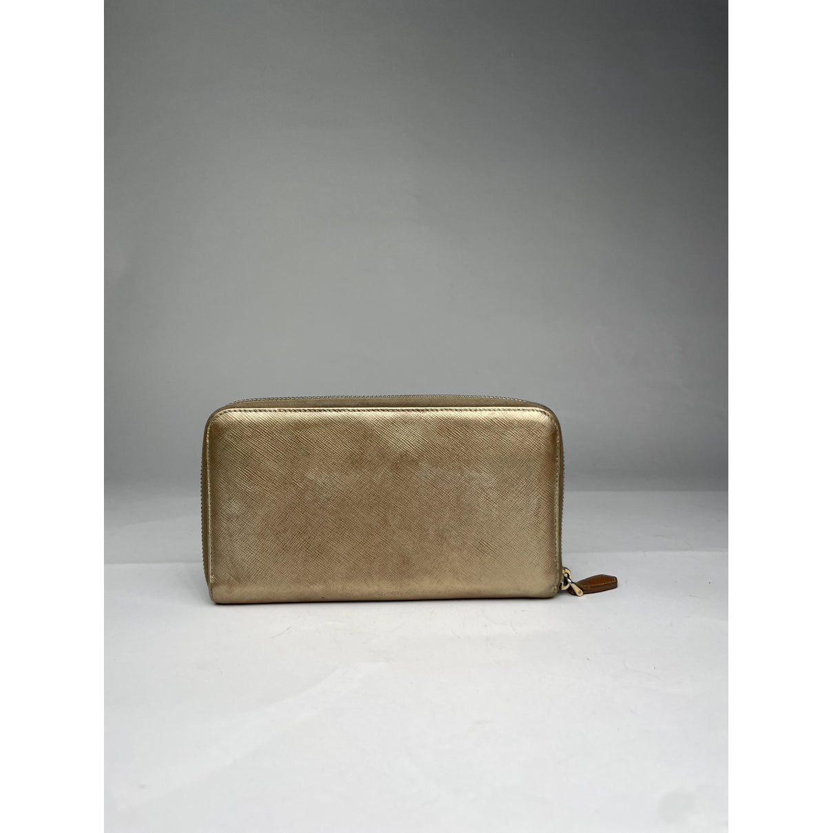 Prada Gold Leather Wallet image 4