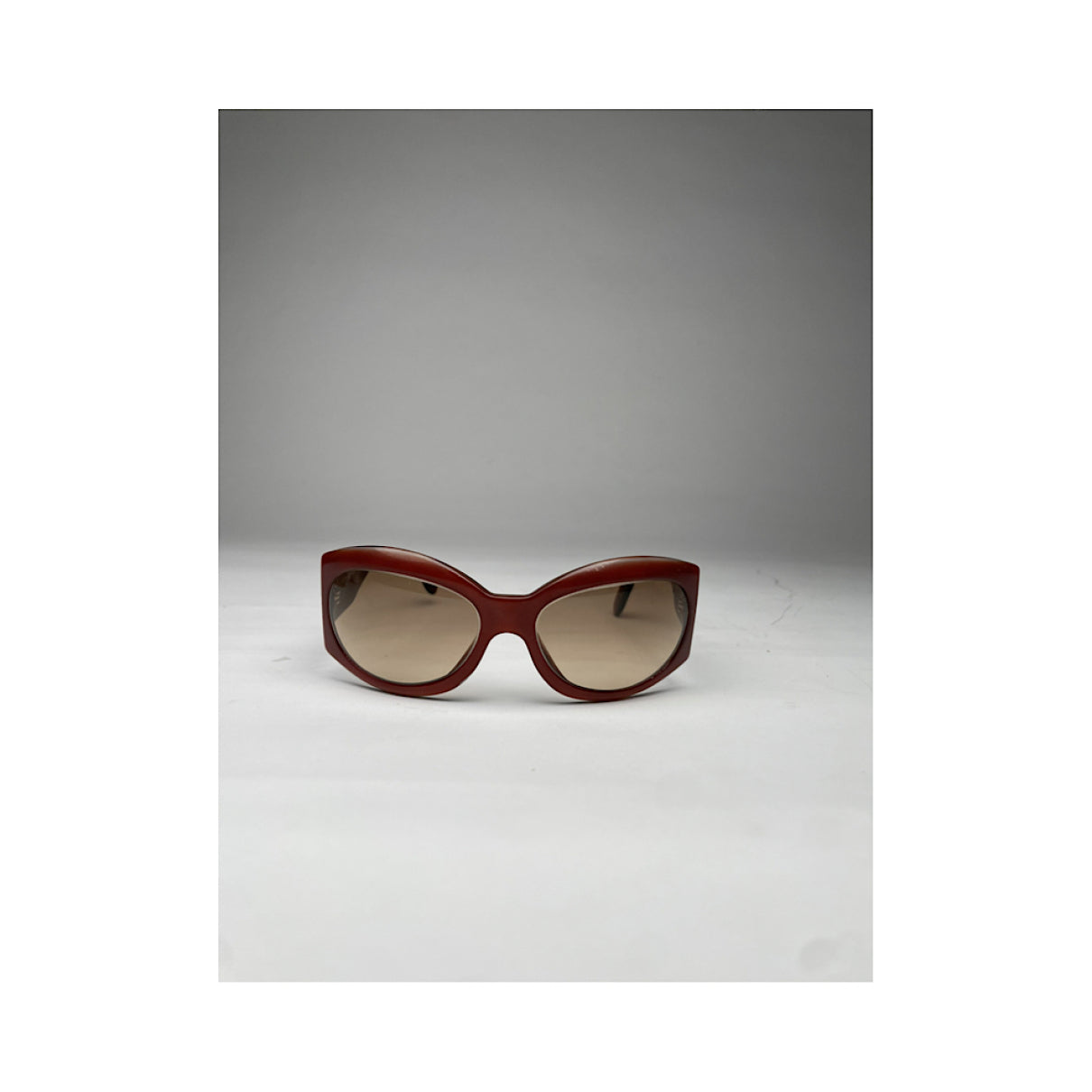 Chanel Red Plastic Sunglasses image 3