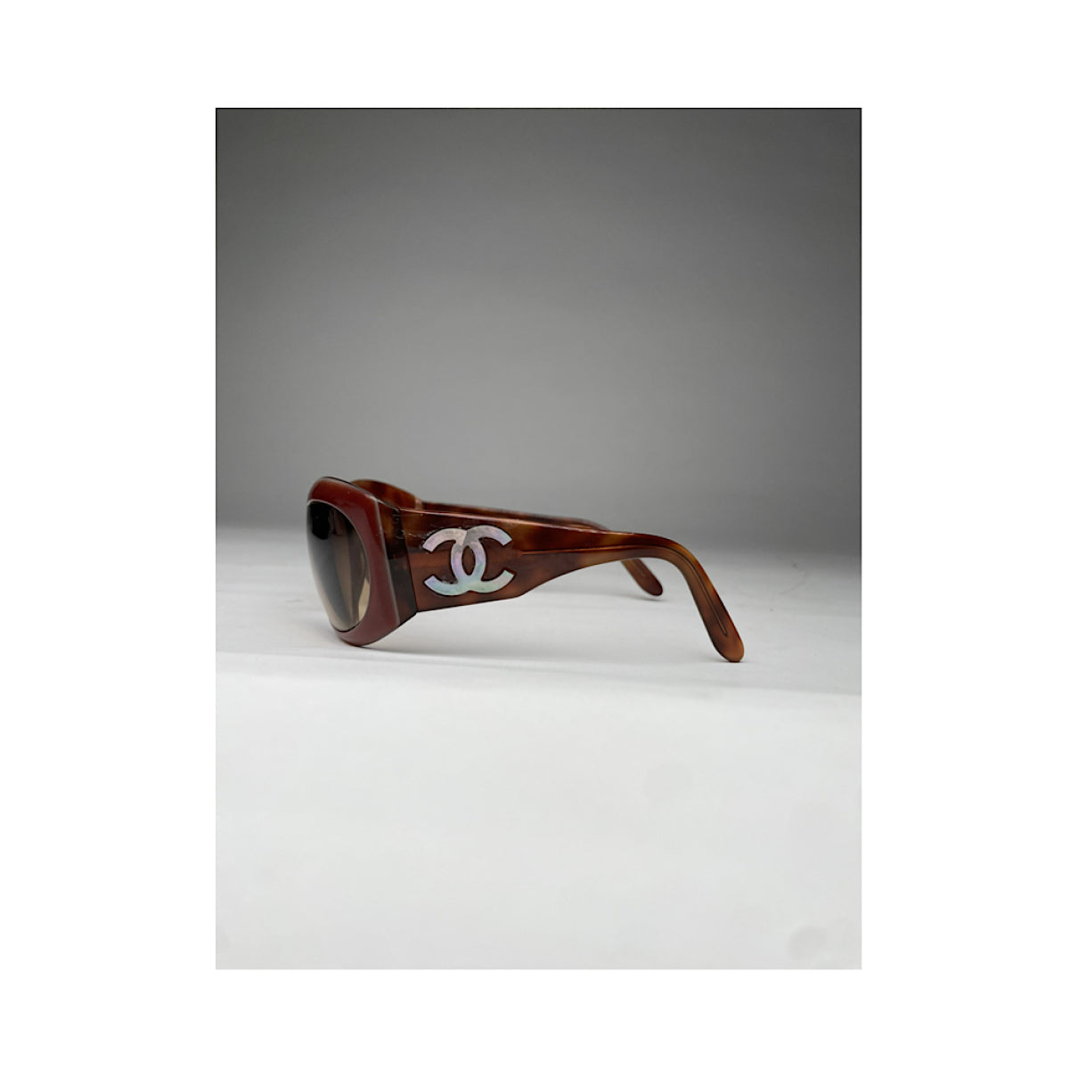 Chanel Red Plastic Sunglasses image 4