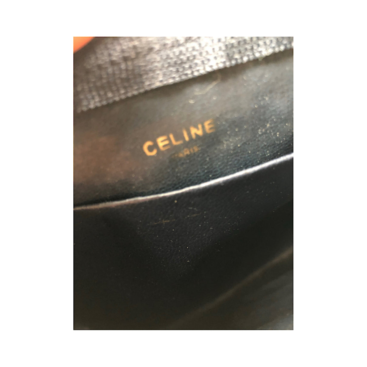 Celine Trotteur Black Leather Clutch Bag image 3
