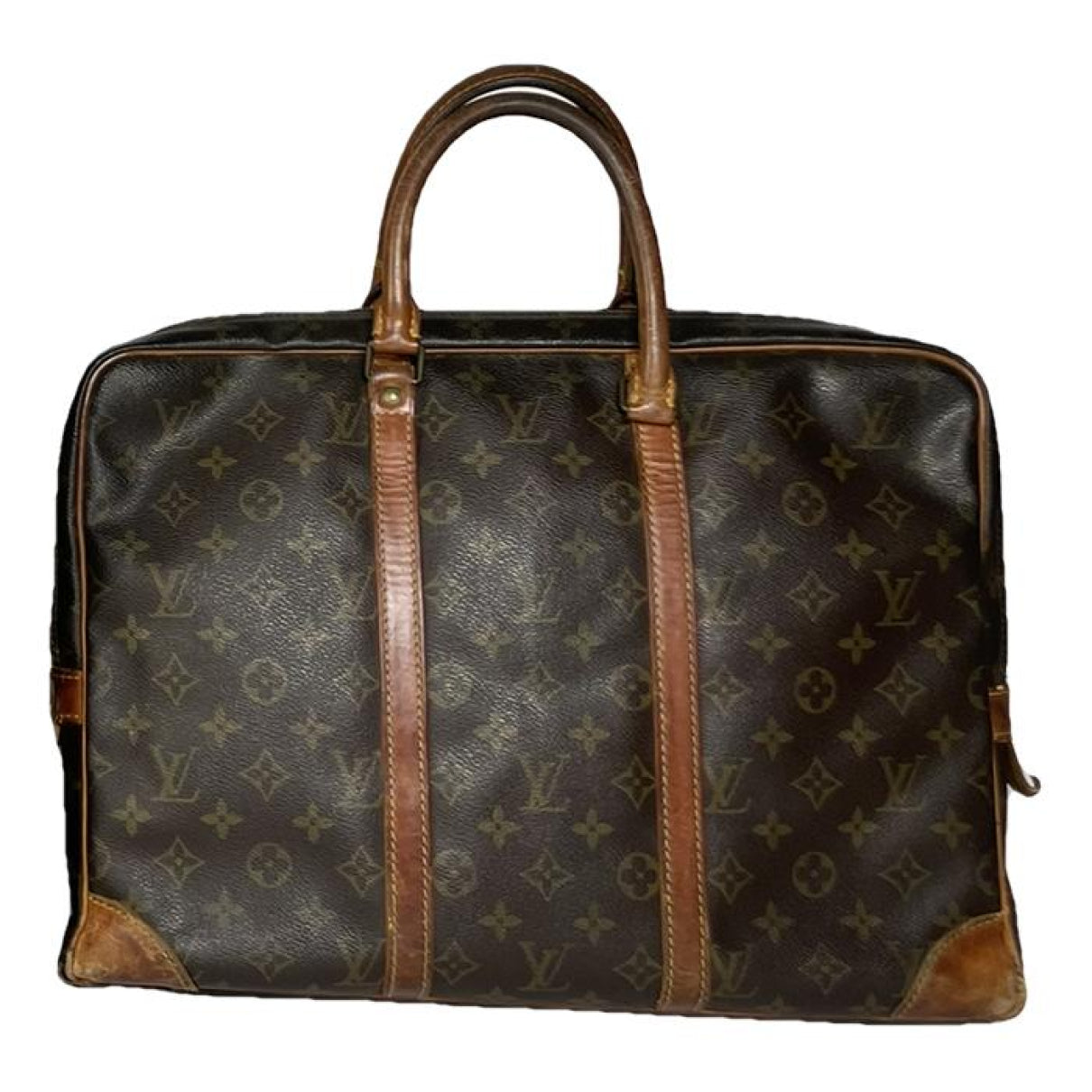 Louis Vuitton Serviette Ambassadeur Brown Leather Handbag image 1