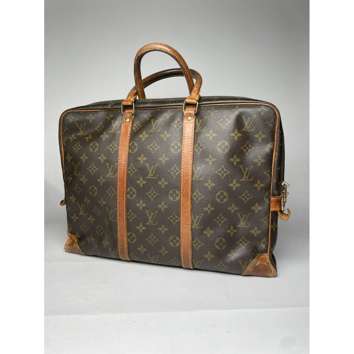 Louis Vuitton Serviette Ambassadeur Brown Leather Handbag image 4