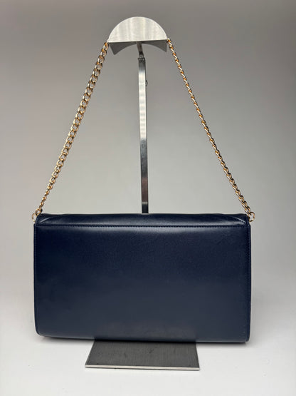 Vintage Givenchy 4G Leather Bag Navy