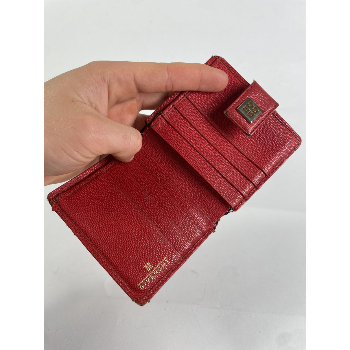 Givenchy Red Leather Wallet image 4