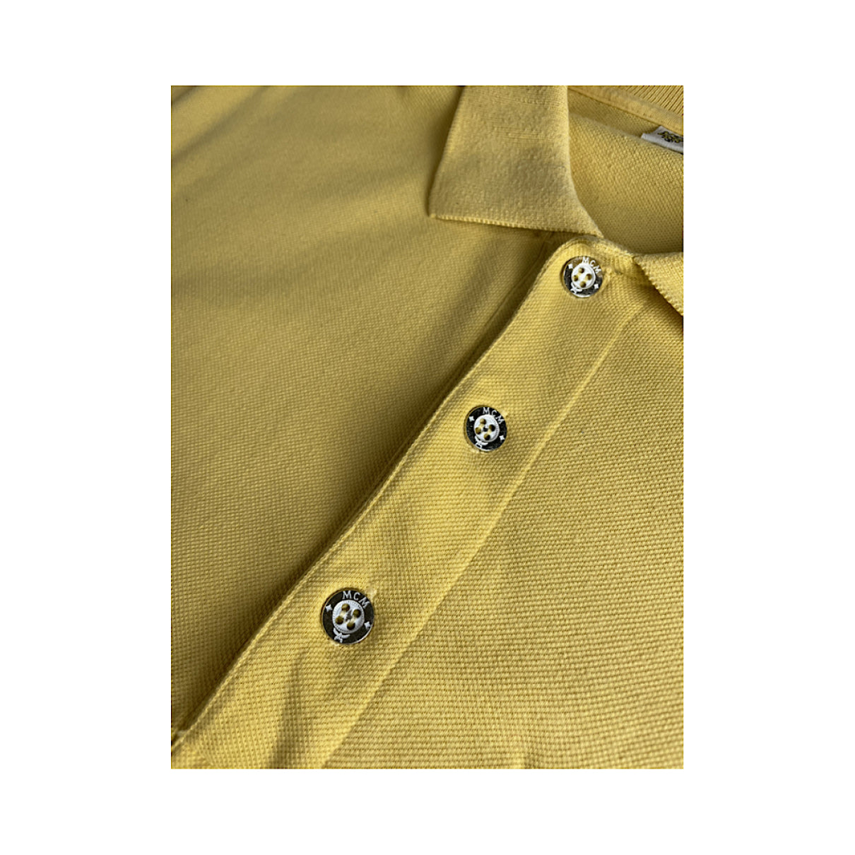 MCM Yellow Cotton Polo Shirt image 3