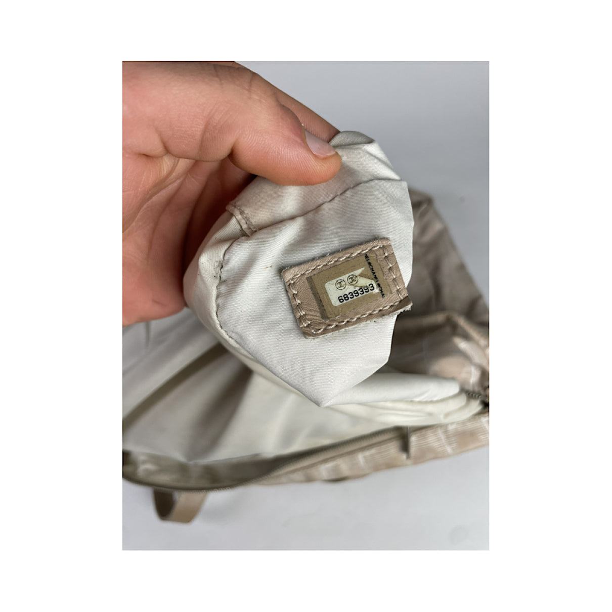 Chanel Beige Polyester Handbag image 4