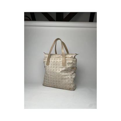 Chanel Beige Polyester Handbag image 5
