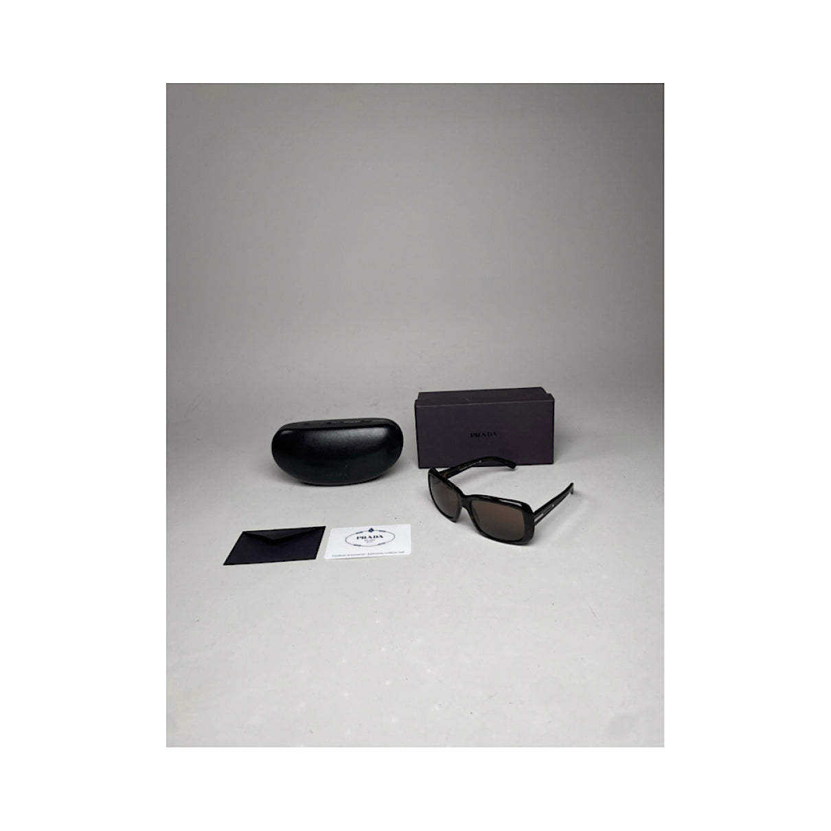 Prada Black Plastic Sunglasses image 3