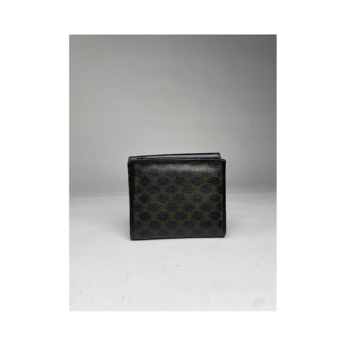 Celine Triomphe Black Leather Wallet image 2