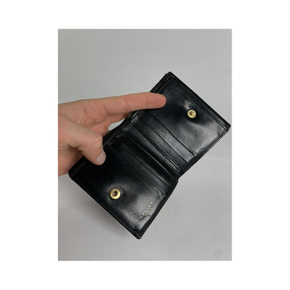 Celine Triomphe Black Leather Wallet image 4
