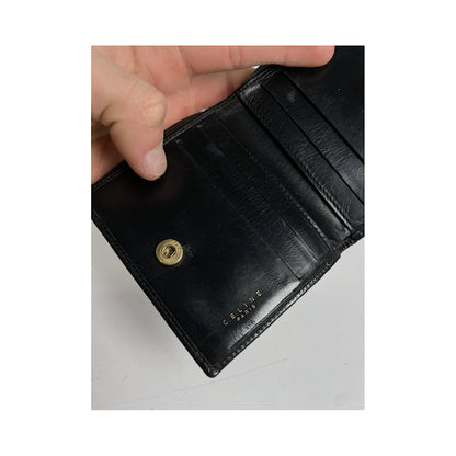 Celine Triomphe Black Leather Wallet image 5