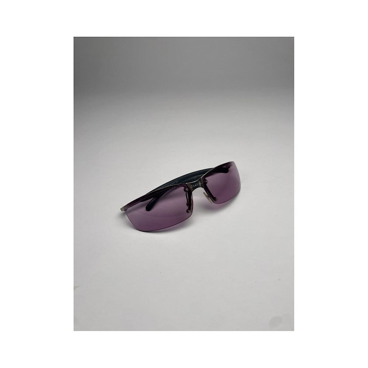 Chanel Purple Metal Sunglasses image 2