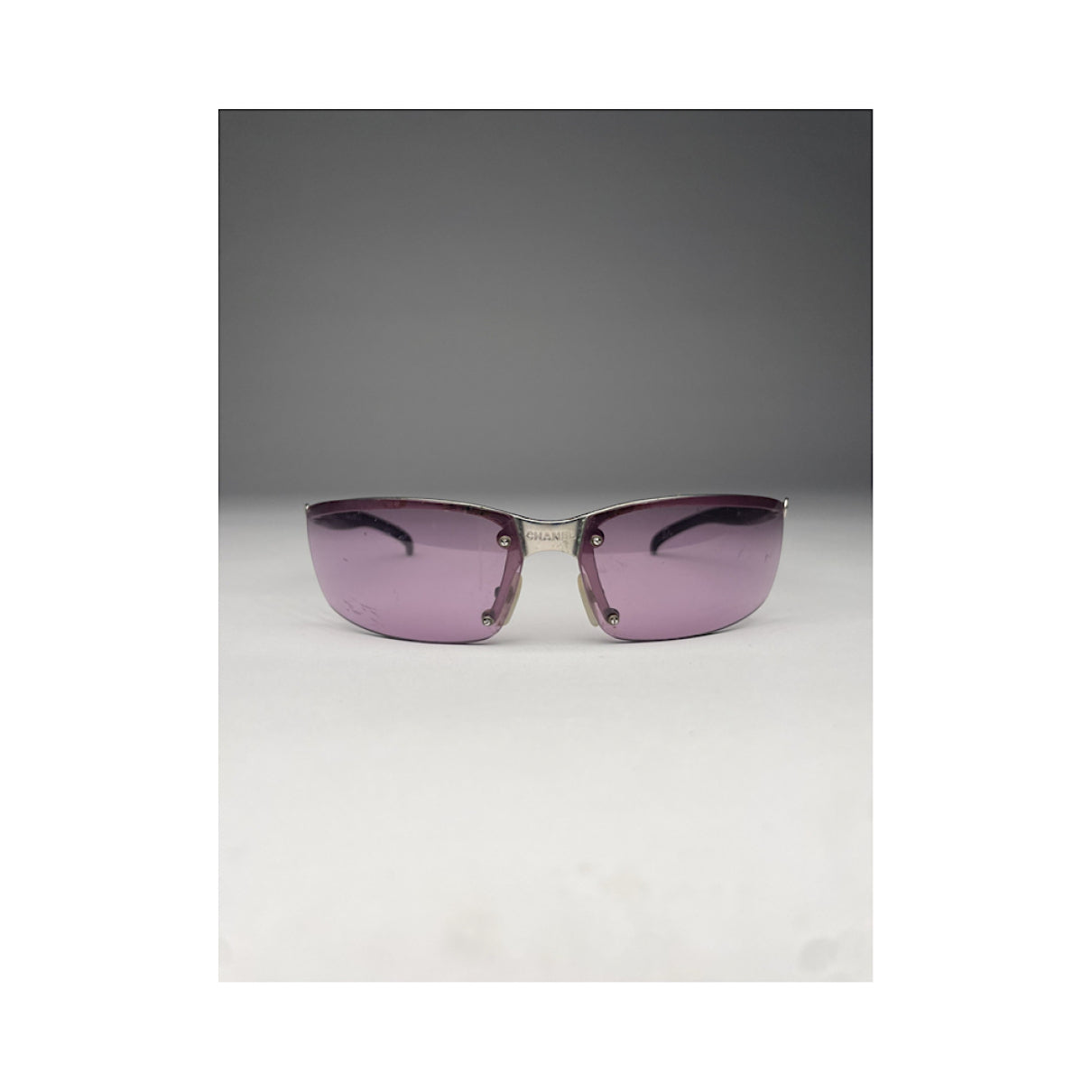 Chanel Purple Metal Sunglasses image 3
